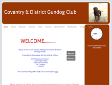 Tablet Screenshot of coventrygundog.org.uk